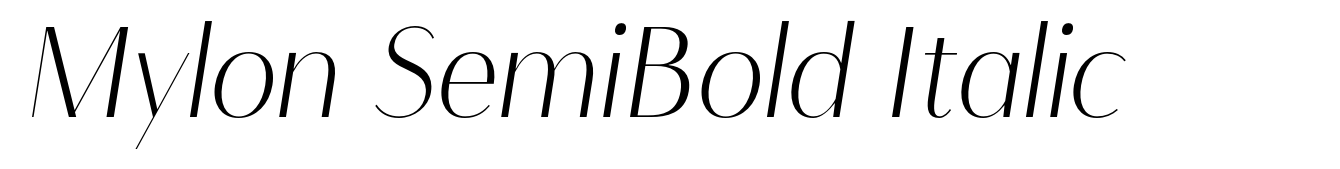 Mylon SemiBold Italic